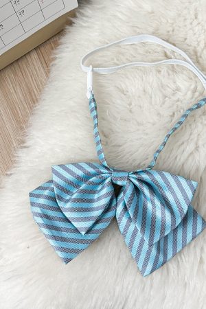 Japanese School Uniform Bow Tie Decoration for Women - Pudding Bear Original JK Style Non-Iron Shirt Accessory