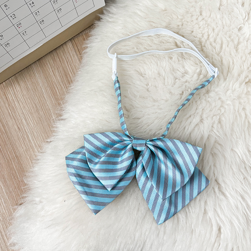 Japanese School Uniform Bow Tie Decoration for Women - Pudding Bear Original JK Style Non-Iron Shirt Accessory Japanese School Uniform Bow Tie Decoration for Women - Pudding Bear Original JK Style Non-Iron Shirt Accessory