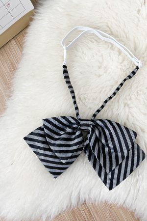 Japanese School Uniform Bow Tie Decoration for Women - Pudding Bear Original JK Style Non-Iron Shirt Accessory
