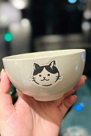 Japanese-Style Cute Cat Coffee Mug, Retro Ceramic Drinking Cup for Home, Ideal Oatmeal Mug for Girls