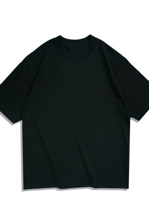 Japanese-Style Heavyweight 260g Loose Short-Sleeve T-Shirt for Men and Women - Summer City Boy Casual College Tee