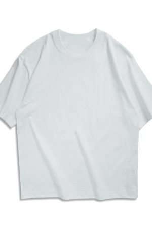 Japanese-Style Heavyweight 260g Loose Short-Sleeve T-Shirt for Men and Women - Summer City Boy Casual College Tee