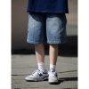 Japanese-Style Loose Denim Shorts for Men with Big Pockets - Summer City Boy Five-Point Casual Fashion