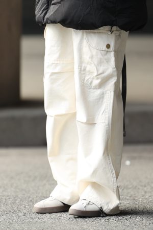 Japanese-Style Loose Retro Casual Pants for Men with Large Pockets, Warm Stacked Long Pants for Couples, Y2K Fashion