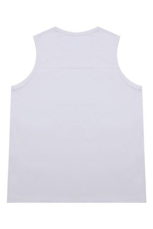 Japanese Style Loose Sleeveless Vest for Men - Simple Versatile Solid Color Pure Cotton Summer Shirt