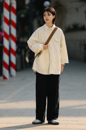 Japanese-Style Loose Straight Casual Pants for Men - Black Versatile Long Pants for Spring Fashion, Work & Everyday Wear