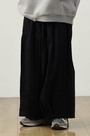 Japanese-Style Loose Straight Retro Work Pants for Men - City Boy Cropped Wide-Leg Trendy Trousers