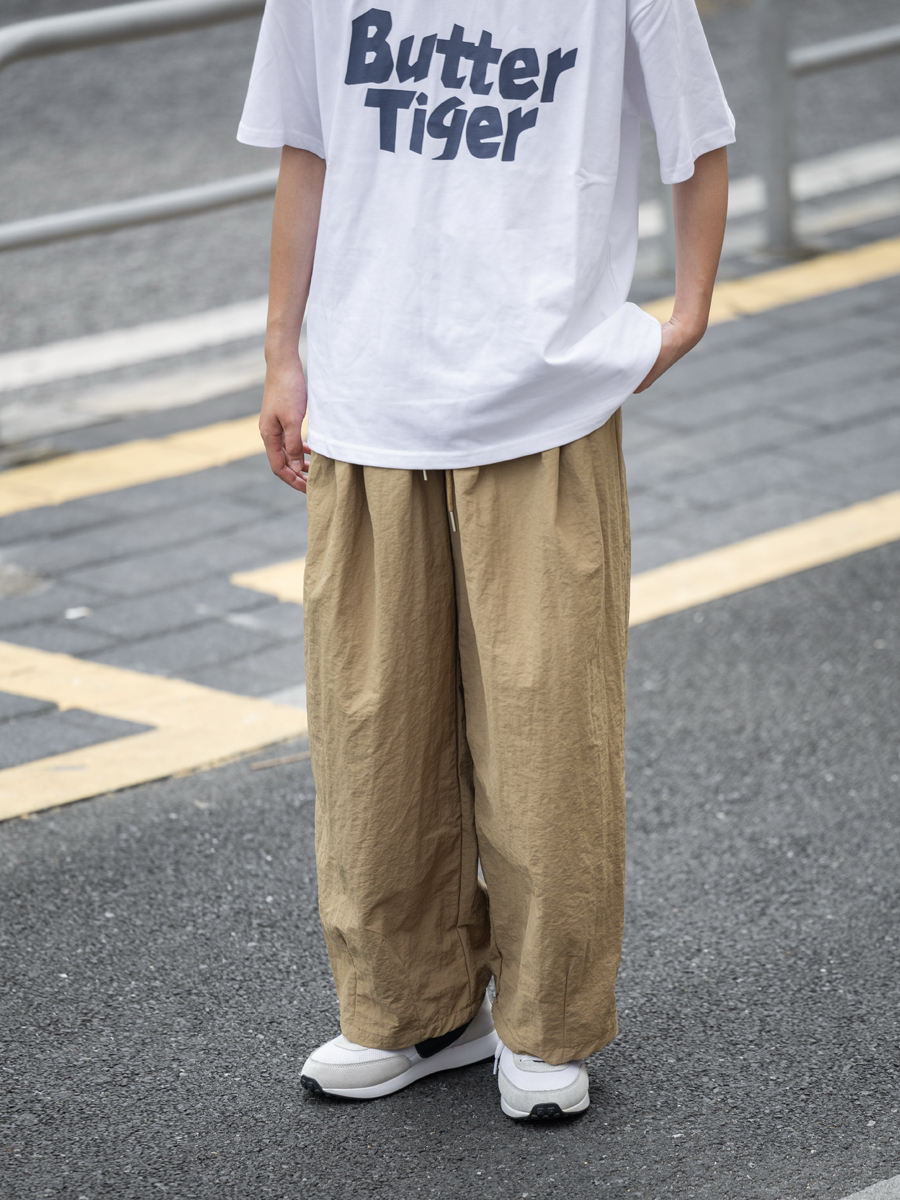 Japanese-Style Loose Wide-Leg Trousers for Men and Women - Summer Casual Straight Pants Japanese-Style Loose Wide-Leg Trousers for Men and Women - Summer Casual Straight Pants