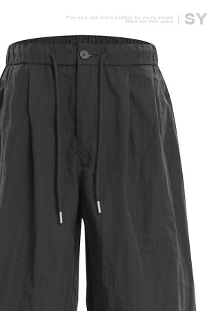 Japanese-Style Loose Wide-Leg Trousers for Men and Women - Summer Casual Straight Pants