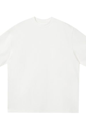 Japanese-Style Minimalist Heavyweight 250g Solid Color Short-Sleeve Men's T-Shirt - Loose Fit, Versatile Pure Cotton, Casual Wear