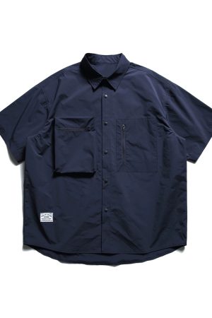 Japanese-Style Multi-Pocket Short Sleeve Shirt for Men and Women - Retro Loose Fit Casual Summer Workwear