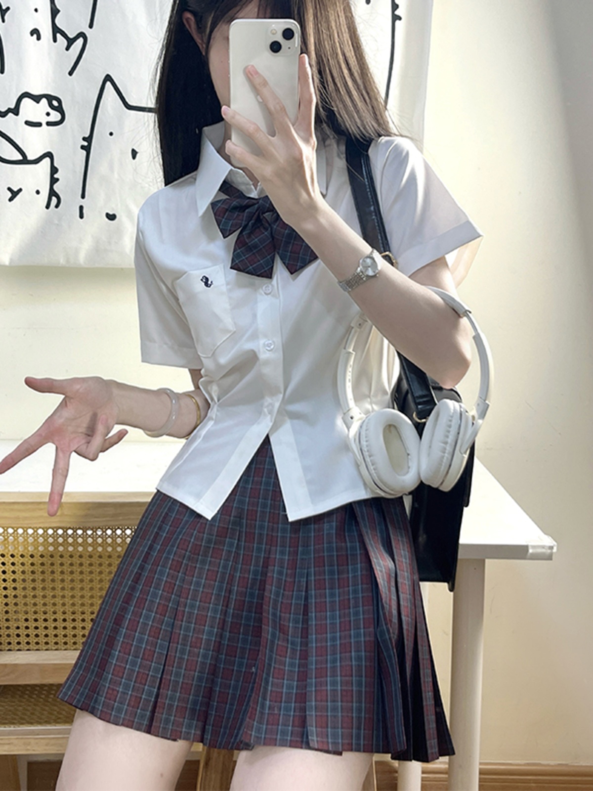 Japanese Style Pleated Skirt - High Waist Half-Length Short Skirt for Slimming Effect, Summer College Fashion Japanese Style Pleated Skirt - High Waist Half-Length Short Skirt for Slimming Effect, Summer College Fashion