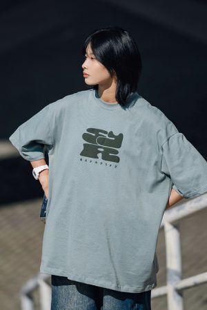 Japanese-Style Printed Short-Sleeve T-Shirt for Men - Casual Loose Round Neck Summer Tee