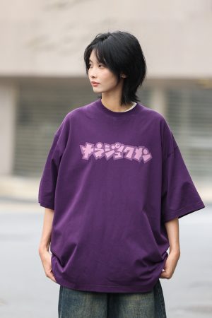 Japanese Style Printed Short-Sleeve T-Shirt for Men - Trendy Loose Casual Tee, Summer Fashion Essential