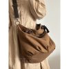 Japanese-Style Retro Canvas Bag - Large Capacity Multifunctional Shoulder Crossbody Tote for Students and Commuters