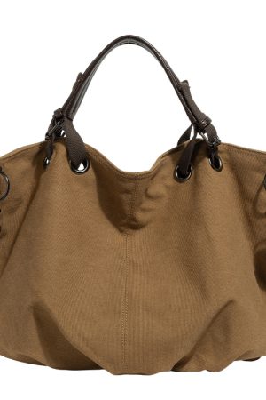 Japanese-Style Retro Canvas Bag - Large Capacity Multifunctional Shoulder Crossbody Tote for Students and Commuters