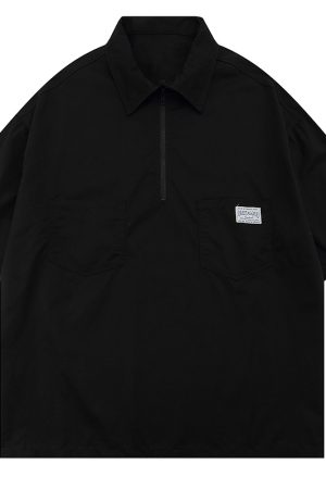 Japanese-Style Retro Loose Polo Shirt for Men and Women - Unisex Casual Short Sleeve T-Shirt, Summer City Boy Trend