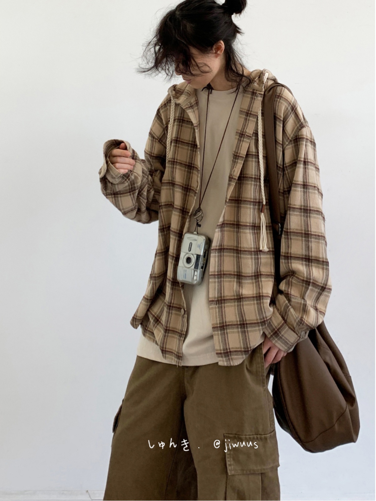 Japanese-Style Retro Plaid Hooded Long Sleeve Shirt for Men and Women - Casual College Trendy Jacket for Spring and Autumn Japanese-Style Retro Plaid Hooded Long Sleeve Shirt for Men and Women - Casual College Trendy Jacket for Spring and Autumn