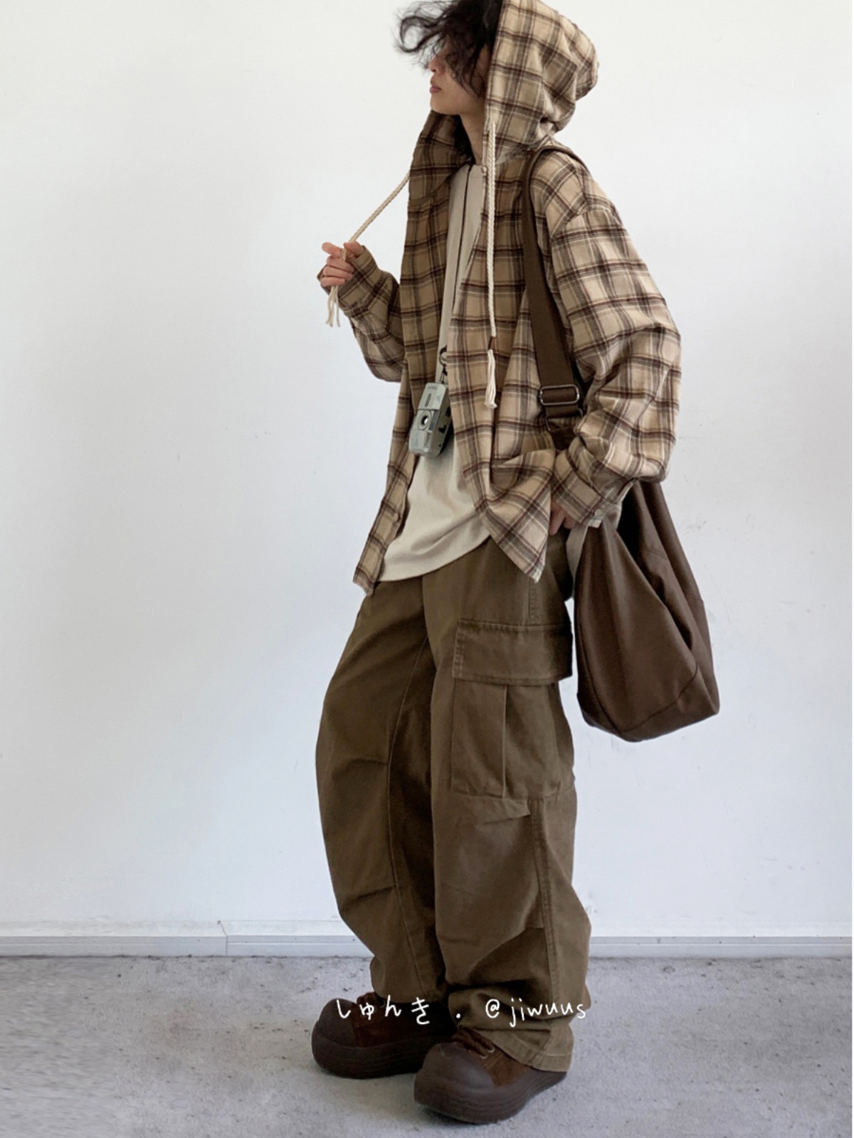 Japanese-Style Retro Plaid Hooded Long Sleeve Shirt for Men and Women - Casual College Trendy Jacket for Spring and Autumn Japanese-Style Retro Plaid Hooded Long Sleeve Shirt for Men and Women - Casual College Trendy Jacket for Spring and Autumn