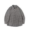 Japanese-style Retro Plaid Long Sleeve Shirt Jacket for Men and Women, Unisex Loose Fit, Versatile City Boy Style for Spring and Autumn