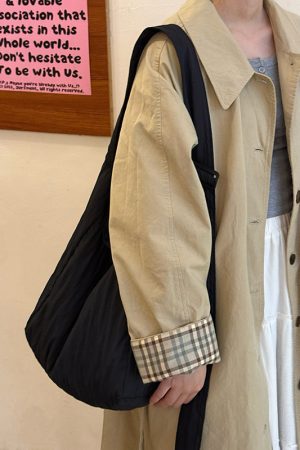 Japanese-Style Single-Shoulder Canvas Tote Bag for Women, Large-Capacity Wrinkled Design, Perfect for Class and Commuting