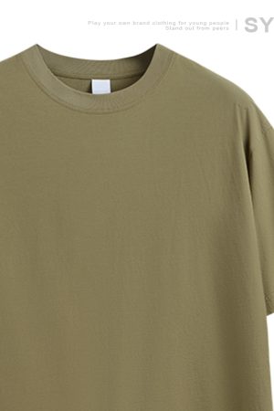 Japanese-Style Summer Solid Color Short Sleeve T-Shirt for Men - Casual Trendy 2025 Model, Versatile Fashion Essential