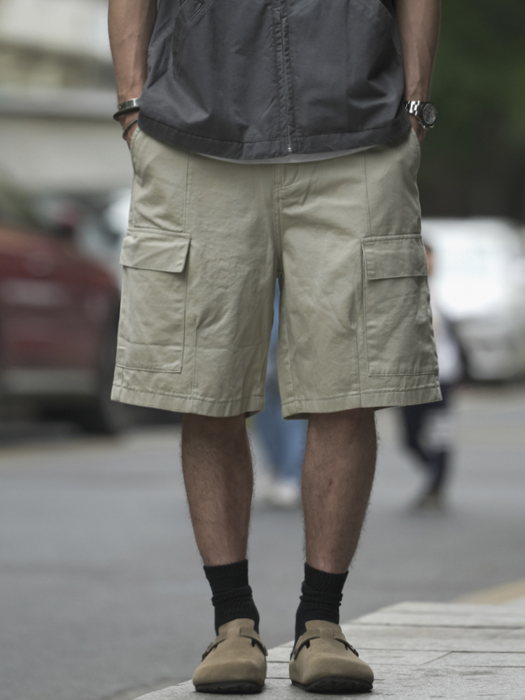 Japanese-Style Vintage Outdoor Work Shorts for Men and Women - Loose-Fit Summer High Street Straight Five-Point Pants Japanese-Style Vintage Outdoor Work Shorts for Men and Women - Loose-Fit Summer High Street Straight Five-Point Pants