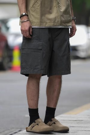 Japanese-Style Vintage Outdoor Work Shorts for Men and Women - Loose-Fit Summer High Street Straight Five-Point Pants