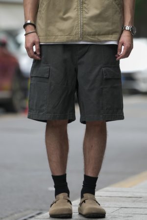Japanese-Style Vintage Outdoor Work Shorts for Men and Women - Loose-Fit Summer High Street Straight Five-Point Pants