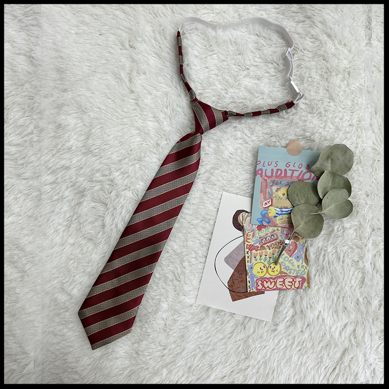JK Uniform Pudding Bear Set - Plaid Skirt, DK Striped Tie, Decorative Bow Tie, Japanese Style, Cute Girls' College Outfit JK Uniform Pudding Bear Set - Plaid Skirt, DK Striped Tie, Decorative Bow Tie, Japanese Style, Cute Girls' College Outfit