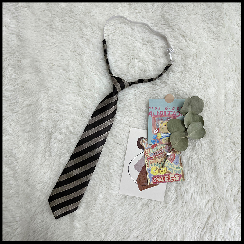 JK Uniform Pudding Bear Set - Plaid Skirt, DK Striped Tie, Decorative Bow Tie, Japanese Style, Cute Girls' College Outfit JK Uniform Pudding Bear Set - Plaid Skirt, DK Striped Tie, Decorative Bow Tie, Japanese Style, Cute Girls' College Outfit