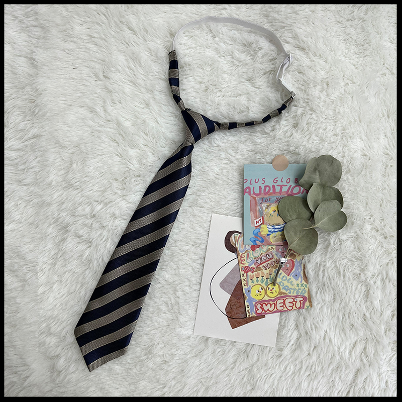 JK Uniform Pudding Bear Set - Plaid Skirt, DK Striped Tie, Decorative Bow Tie, Japanese Style, Cute Girls' College Outfit JK Uniform Pudding Bear Set - Plaid Skirt, DK Striped Tie, Decorative Bow Tie, Japanese Style, Cute Girls' College Outfit