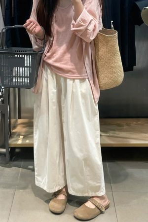 Khaki Japanese-Style Plus-Size Women's Balloon Casual Pants - Summer Lightweight Nine-Point Harem Trousers