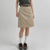 Khaki Midi Skirt for Women - Versatile Summer Bodycon Work Skirt, Professional Mid-Length Commuting Style, Chic Office Essential