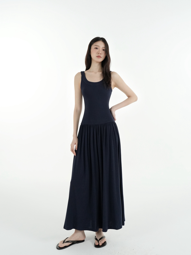 Knitted Elastic Strap Dress - Long Skirt, Boho Chic Style, Perfect for Summer, Casual and Elegant Fashion Knitted Elastic Strap Dress - Long Skirt, Boho Chic Style, Perfect for Summer, Casual and Elegant Fashion