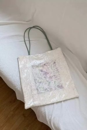 Korean High-End Casual Paradise Patchwork Velvet Canvas Shoulder Bag - Stylish Underarm Tote for Effortless Everyday Fashion