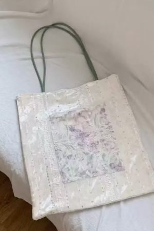 Korean High-End Casual Paradise Patchwork Velvet Canvas Shoulder Bag - Stylish Underarm Tote for Effortless Everyday Fashion