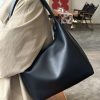 Korean Soft Leather Casual Tote Shoulder Bag for Women - 2025 Minimalist Underarm Bag in Lazy Style