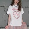 Korean Style Cartoon Printed Casual Loose Fit Cotton Short Sleeve T-Shirt for Women - Versatile Comfort for Everyday Wear
