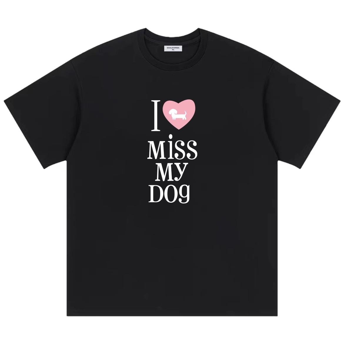Korean Style Casual Loose Fit Color-Blocking Top with Youthful Dog Cartoon Print - Pure Cotton Comfort Korean Style Casual Loose Fit Color-Blocking Top with Youthful Dog Cartoon Print - Pure Cotton Comfort