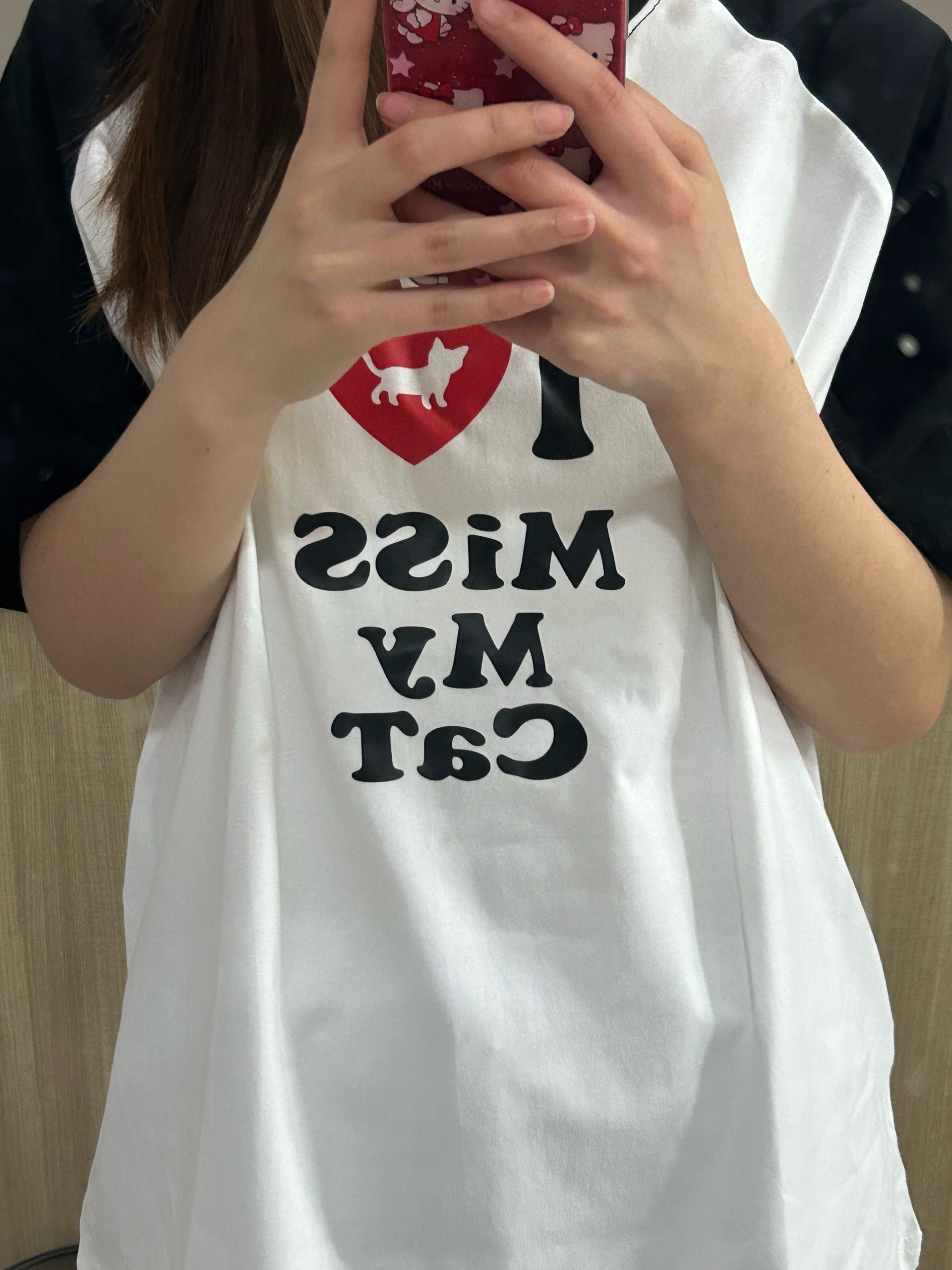 Korean Style Casual Loose Fit Color-Blocking Top with Youthful Dog Cartoon Print - Pure Cotton Comfort Korean Style Casual Loose Fit Color-Blocking Top with Youthful Dog Cartoon Print - Pure Cotton Comfort