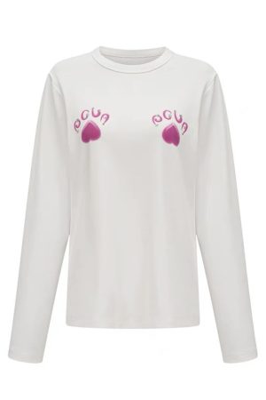 Korean Style Casual Loose Fit Color-Blocking Top with Youthful Dog Cartoon Print - Pure Cotton Comfort