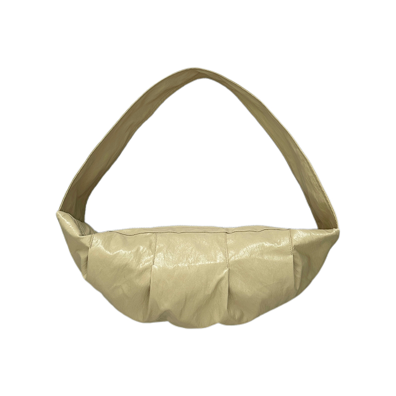 Korean Style Casual Wind Horn Bag - Large Capacity Wrinkled Shoulder Crossbody Commuter Versatile Dumpling Bag Korean Style Casual Wind Horn Bag - Large Capacity Wrinkled Shoulder Crossbody Commuter Versatile Dumpling Bag