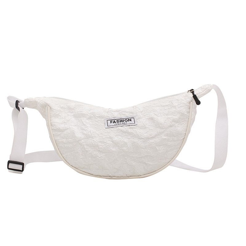 Korean Style Dumpling-Shaped Women's Crossbody Canvas Bag, Retro Niche Design, Versatile Nylon Shoulder Bag Korean Style Dumpling-Shaped Women's Crossbody Canvas Bag, Retro Niche Design, Versatile Nylon Shoulder Bag