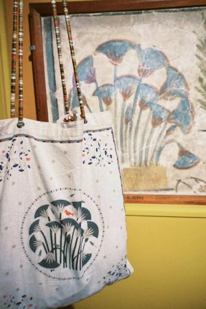 Korean-Style Floral Printed Canvas Tote Bag, Casual Large Capacity Shoulder Bag, Versatile Fashionable Everyday Use