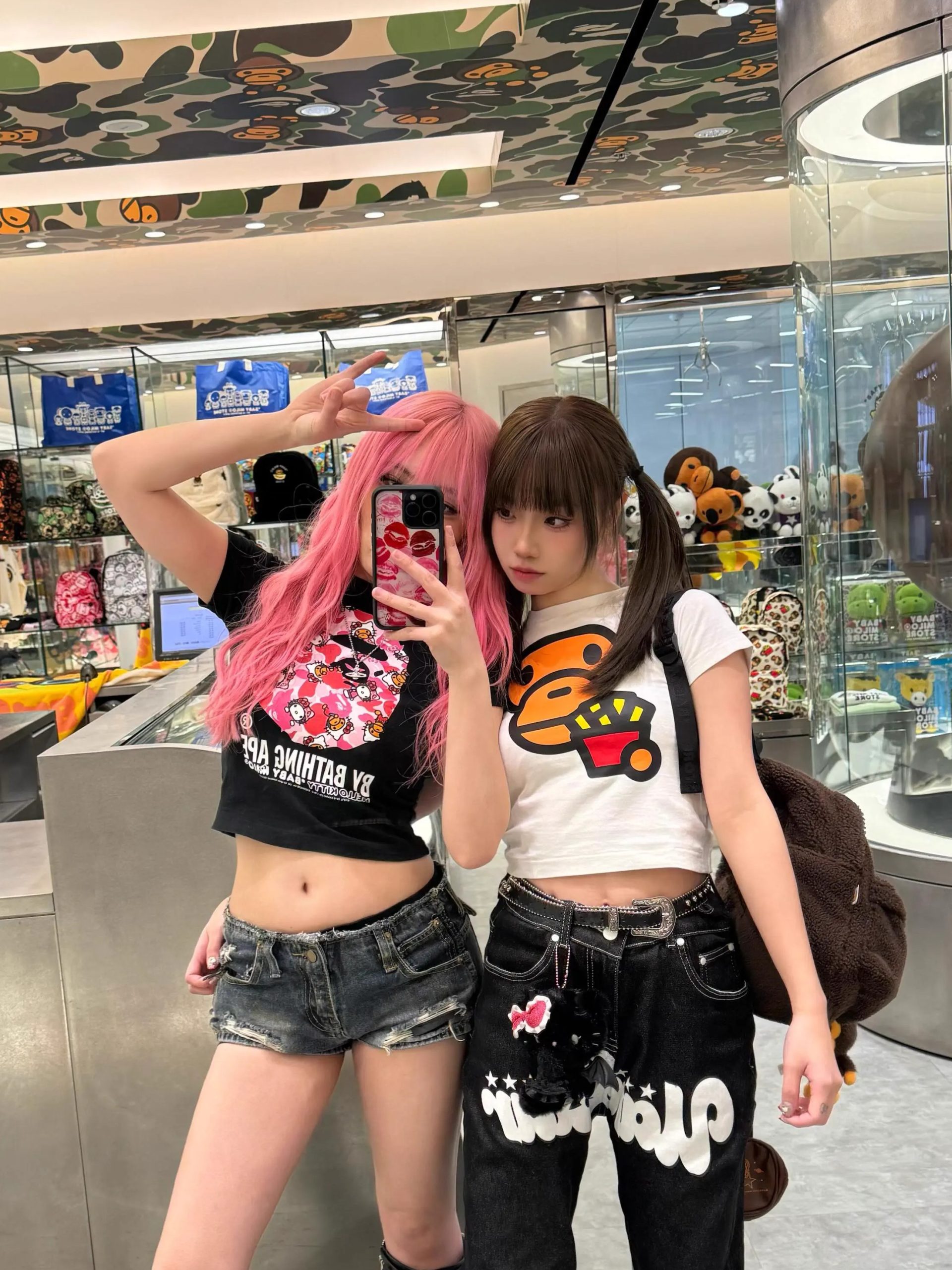 Korean Style Fun Fries Cartoon Print Slim Fit Cotton Top for Spicy Girls - High Elastic Short Sleeve Shirt Korean Style Fun Fries Cartoon Print Slim Fit Cotton Top for Spicy Girls - High Elastic Short Sleeve Shirt