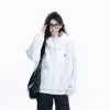 Korean Style High-Neck Hooded Cardigan Sweatshirt for Women - Spring Loose Unisex Zip-Up Jacket