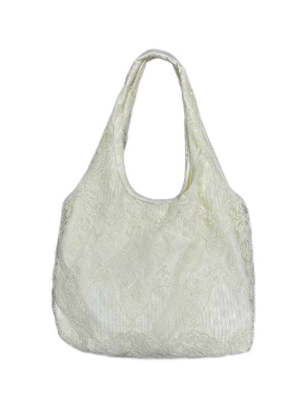 Korean-Style Lace Flower Canvas Tote Bag for Women, 2025 Large Capacity Shoulder Bag for Commuting and Everyday Use Korean-Style Lace Flower Canvas Tote Bag for Women, 2025 Large Capacity Shoulder Bag for Commuting and Everyday Use