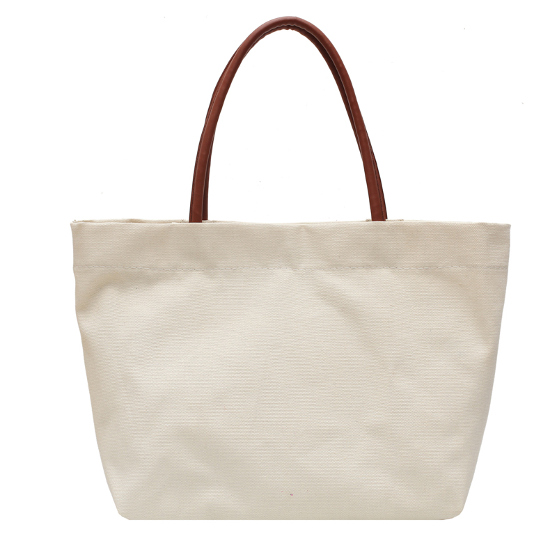 Korean-Style Large Capacity Eco-Friendly Canvas Shoulder Bag - Artistic Handheld Backpack for Women Korean-Style Large Capacity Eco-Friendly Canvas Shoulder Bag - Artistic Handheld Backpack for Women