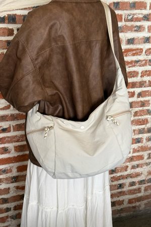 Korean Style Large-Capacity Nylon Tote Bag for Women - 2025 High-End Shoulder Crossbody Bag